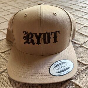 RYOT Brand Tan Snapback Trucker Hat